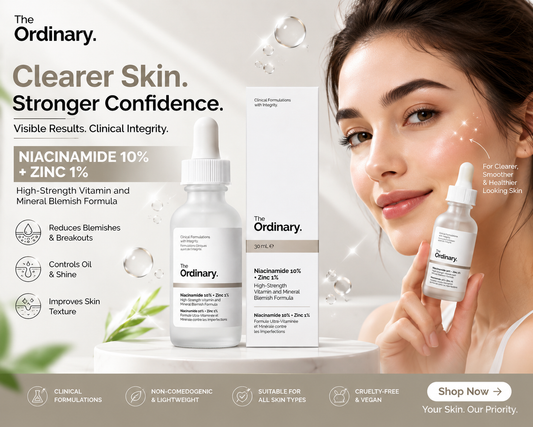 The Ordinary Niacinamide 10% + Zinc 1% Serum for men and women