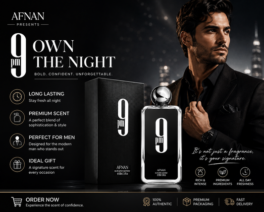 9PM By Afnan EDP – Long Lasting Men’s Perfume