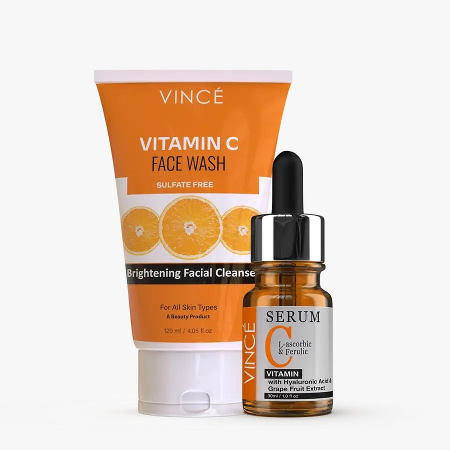 Vince Vitamin C Face Wash and Serum Combo